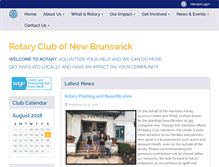 Tablet Screenshot of newbrunswickrotary.org